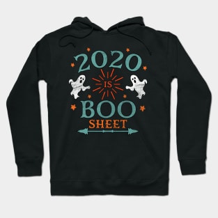 2020 is Boo Sheet Halloween Vintage Distressed Hoodie